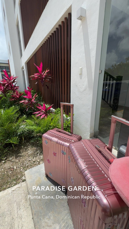Collection Aluminium Pink – Lot de 4 Valises Ultra-Résistantes